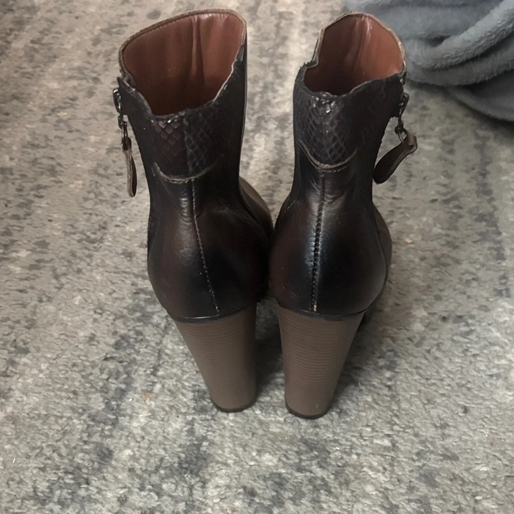 NWOT Andrea Candela Women Heeled Boots 7057 Size 7.5 - Picture 5 of 7